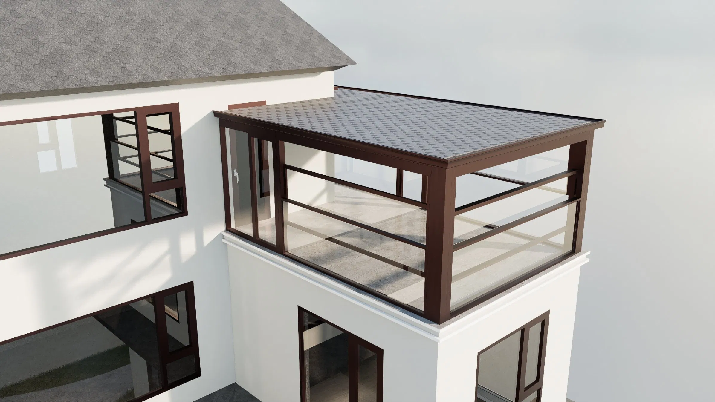 Energy Saving Glass Houses Outdoor Sunroom Solution for Instagrammable Places Caterers