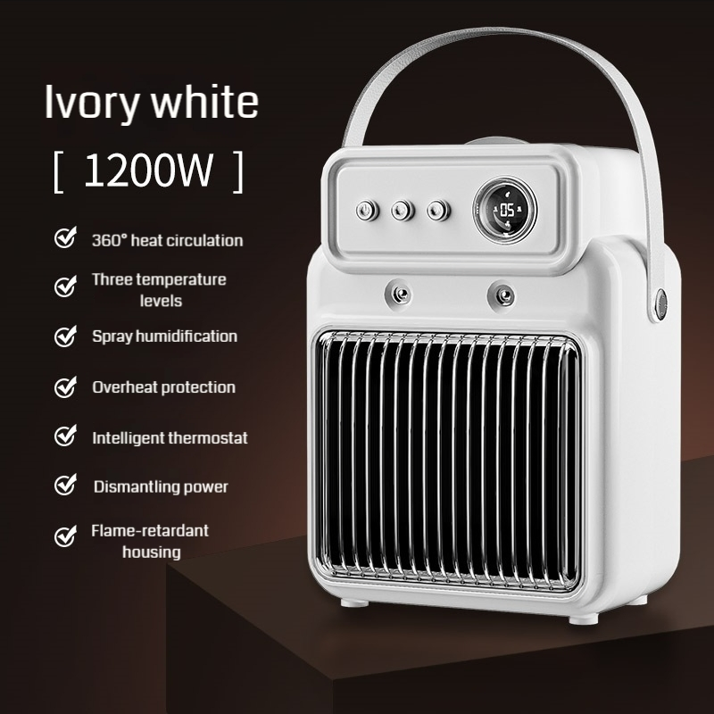 Hot Sale Desktop Humidifying Heater Heating Household Heater 1200W High Power Intelligent Timing Cooling and Heating Fan