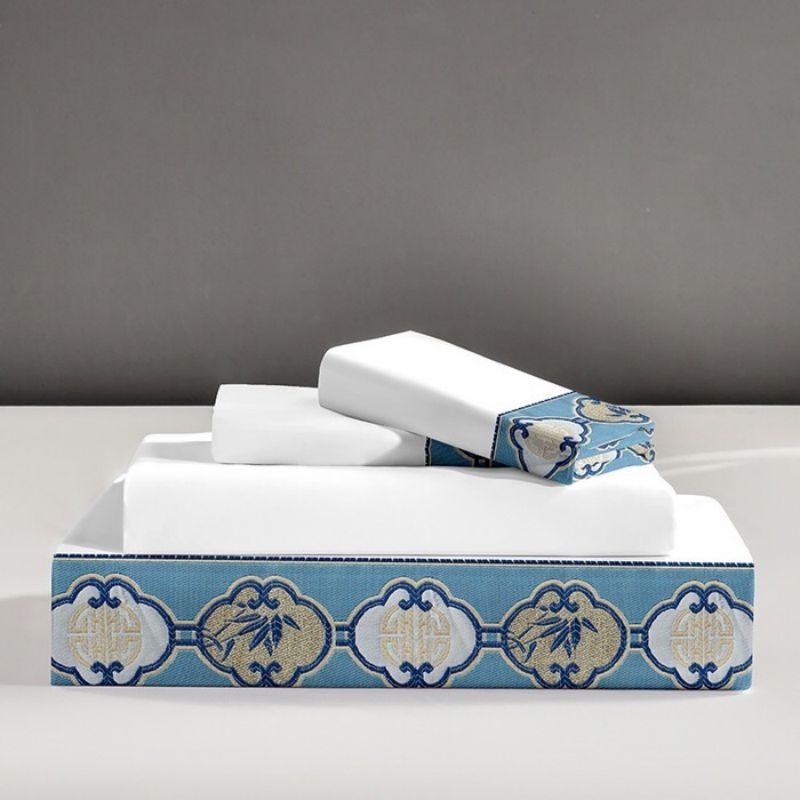 Microfiber Polyester Flat Sheet Fitted Sheet Webbing Quilt Duvet Cover Hotel Textile White Bed Sheets Customized Bedding Set Manufacture Wholesale