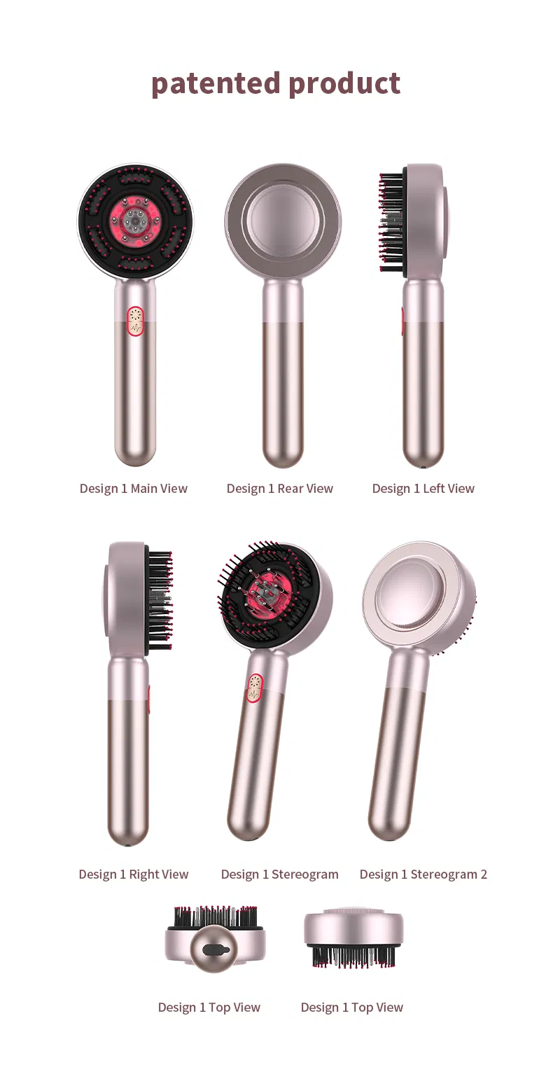 Умный массажер для головы с EMS и красным светом