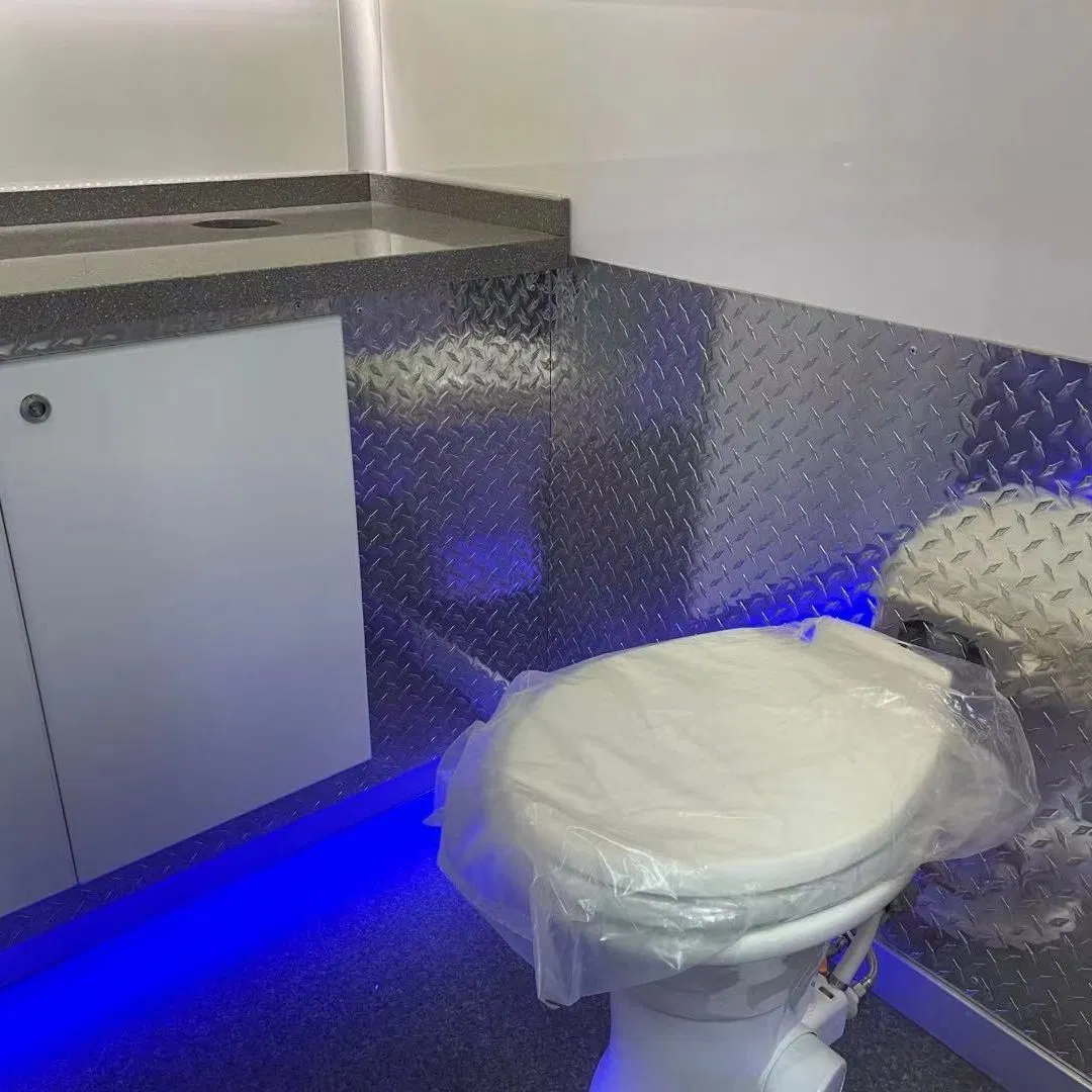 Portable and Mobile Customized Luxury Bathroom Trailer for Industrial Use