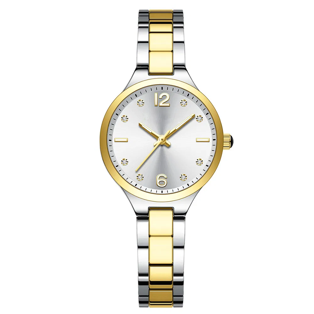 Wholesale Customized New Arrival Fashion Crystal Round Dial Ladies Women Quartz Watches