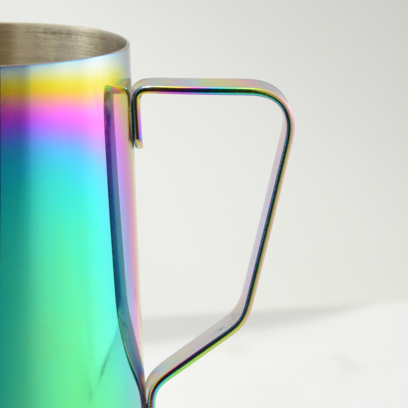 Multicolor Neon Stainless Steel Sharp Spout Coffee Milk Pot Espresso Coffee Cream Pitcher Milk Frother