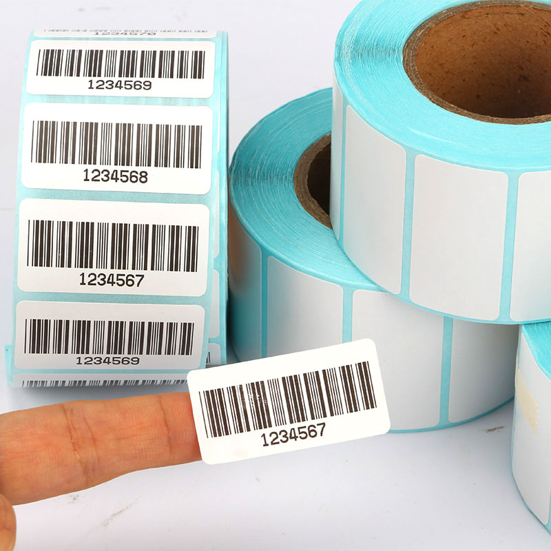 Versatile Removable Glue Thermal Adhesive Barcode Labels for Packaging