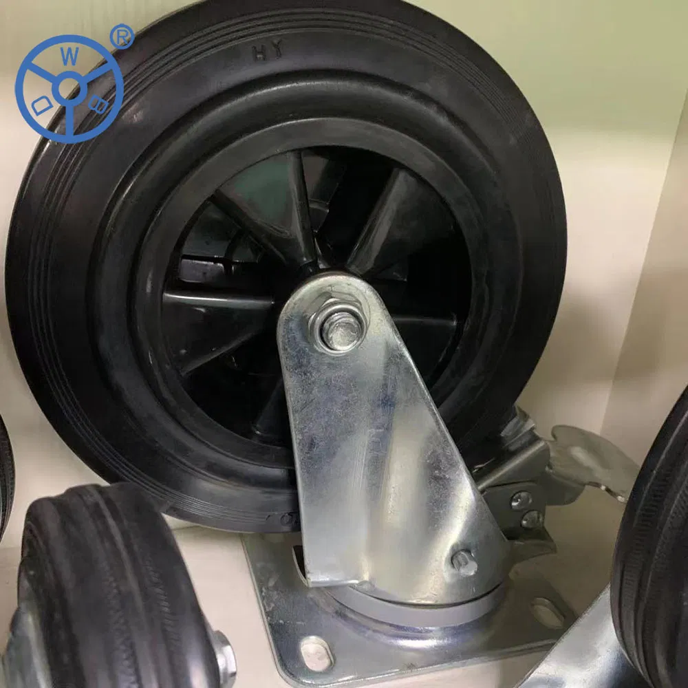 Wbd 150mm 200mm Garbage Bin Rubber Dustbin Wheel