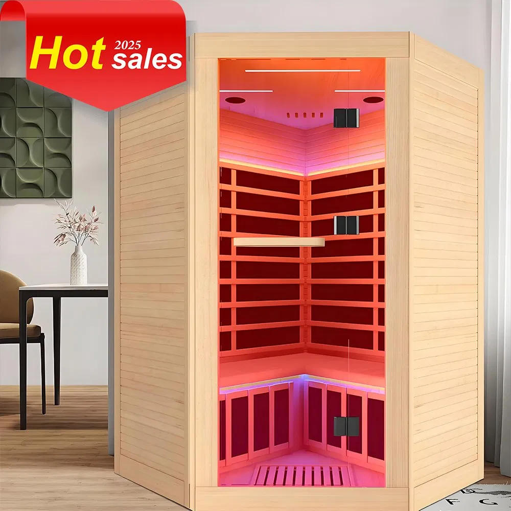 Popular Sauna Room Indoor Infrared Sauna Room Far Infrared Sauna Red Light Combination Sauna with Carbon Panel