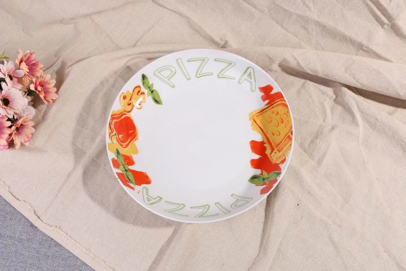 Rice Pasta Fuirt Plate Size 8" Pasta Decal Porcelain Ceramic Tableware