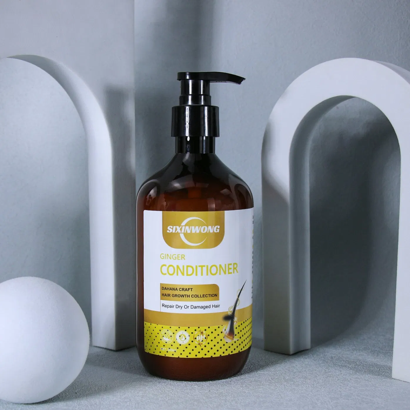 Beauty Skin Care 500ml Ginger Natural Hydrating Deep Conditioner Hair Conditioner