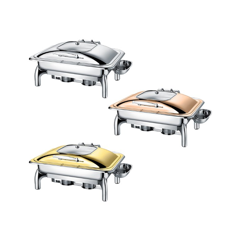 Restaurant Buffet Display Oblong Classic Chafing Dish Buffet Set