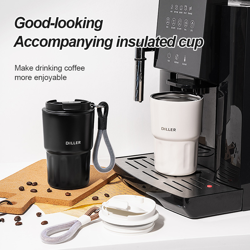 304 Stainless Steel, PP, Silicone Black, Purple, Blue, White, Pink, Rose Red Water Bottles Mug