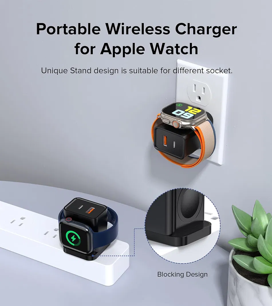 20W Pd USB C Type C Wall Charger Fast Charging Station Wireless Charger for iPhone 14 PRO Max for Apple Watch for iPad Tablet