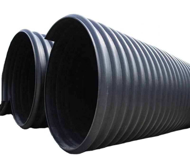 Гофрированная дренажная труба HDPE с армированием стальной лентой