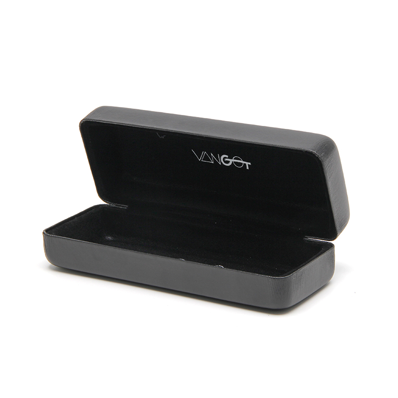 High Quality PU Eyewear Box with Folding Flip Cover and Custom Logo