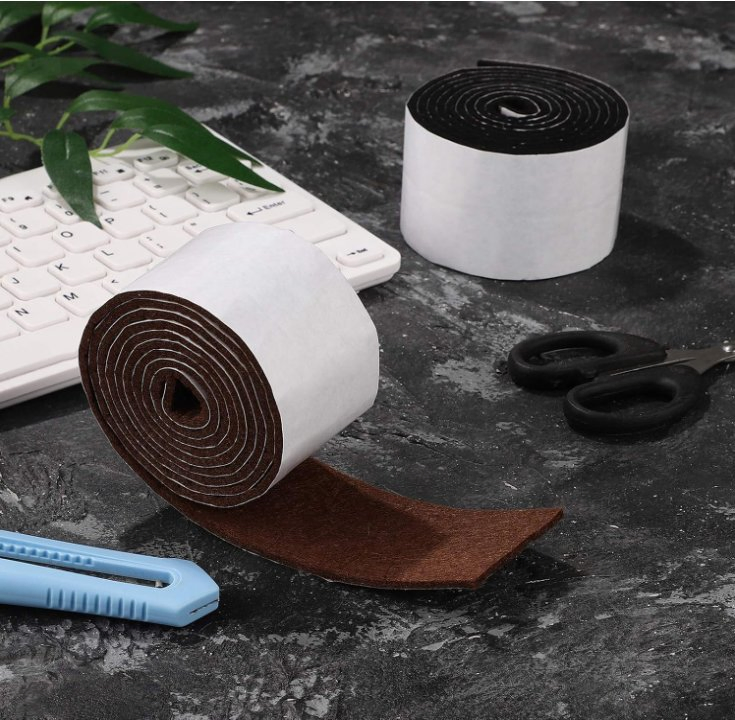 Felt Strips with Adhesive Backing, Felt Tape with Adhesive Backing