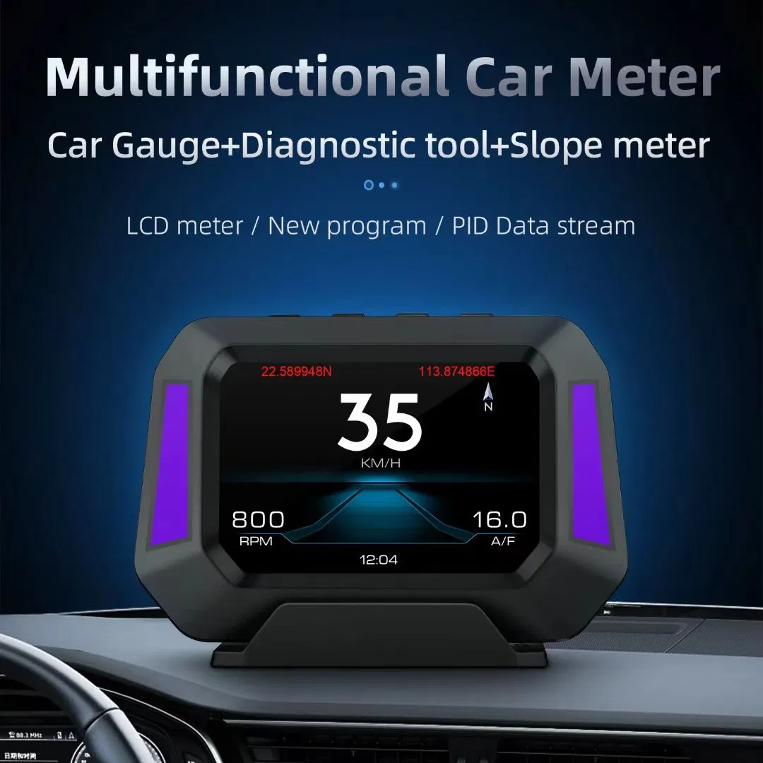 P21 Auto Electronics OBD2 Speedometer with Multi-Language Display and On-Board Speed Monitoring