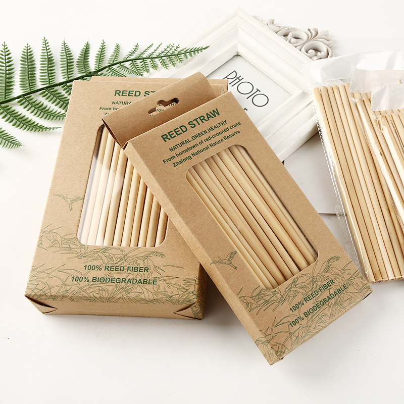 Wheat Bottle Biodegradable Bamboo Boba Straw
