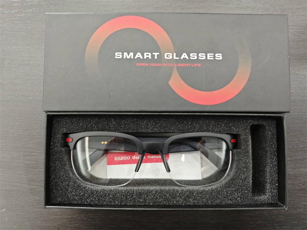 2024 New Products Fashion Trendy Music Call Sunglasses Removable Half Frame Bluetooth Smart Eyeglasses Rechargeable 2024 GS200