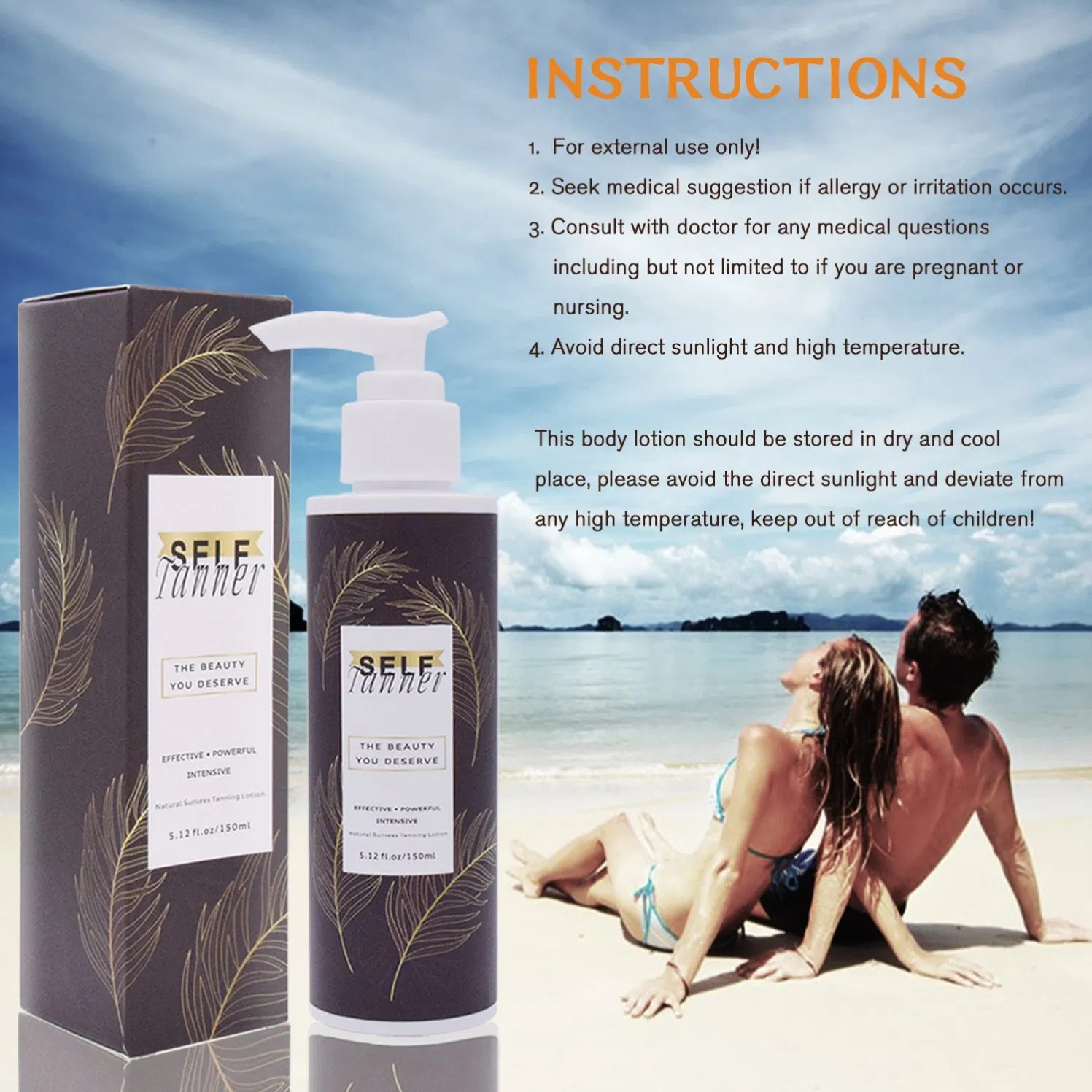 Factory Custom Melanin Peptide Desire Sunbed Tanning Cream Lotion Tanning Accelerator Cream