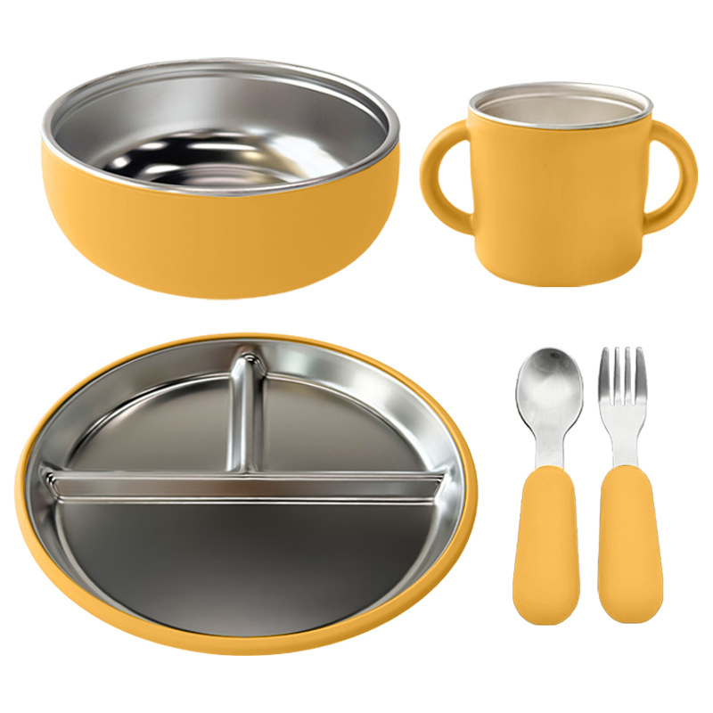 Stainless Steel Bowl with Silicone Lid