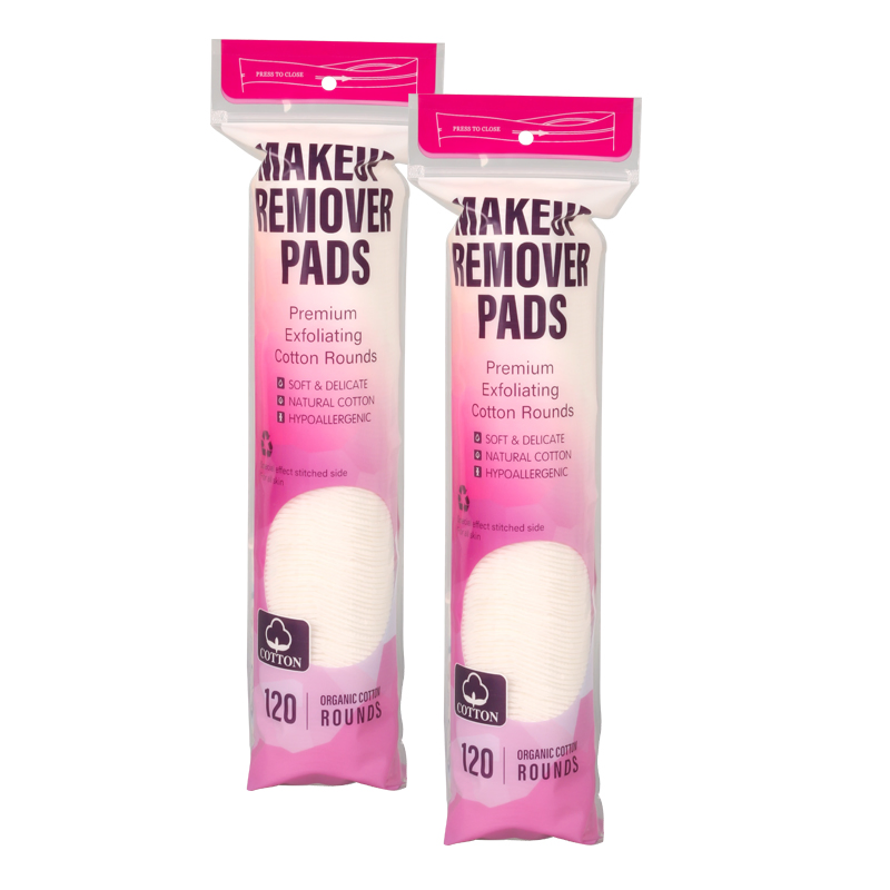 Free Sample Soft Skin Absorbent Disposable Round Organic Cotton Pads OEM/ODM