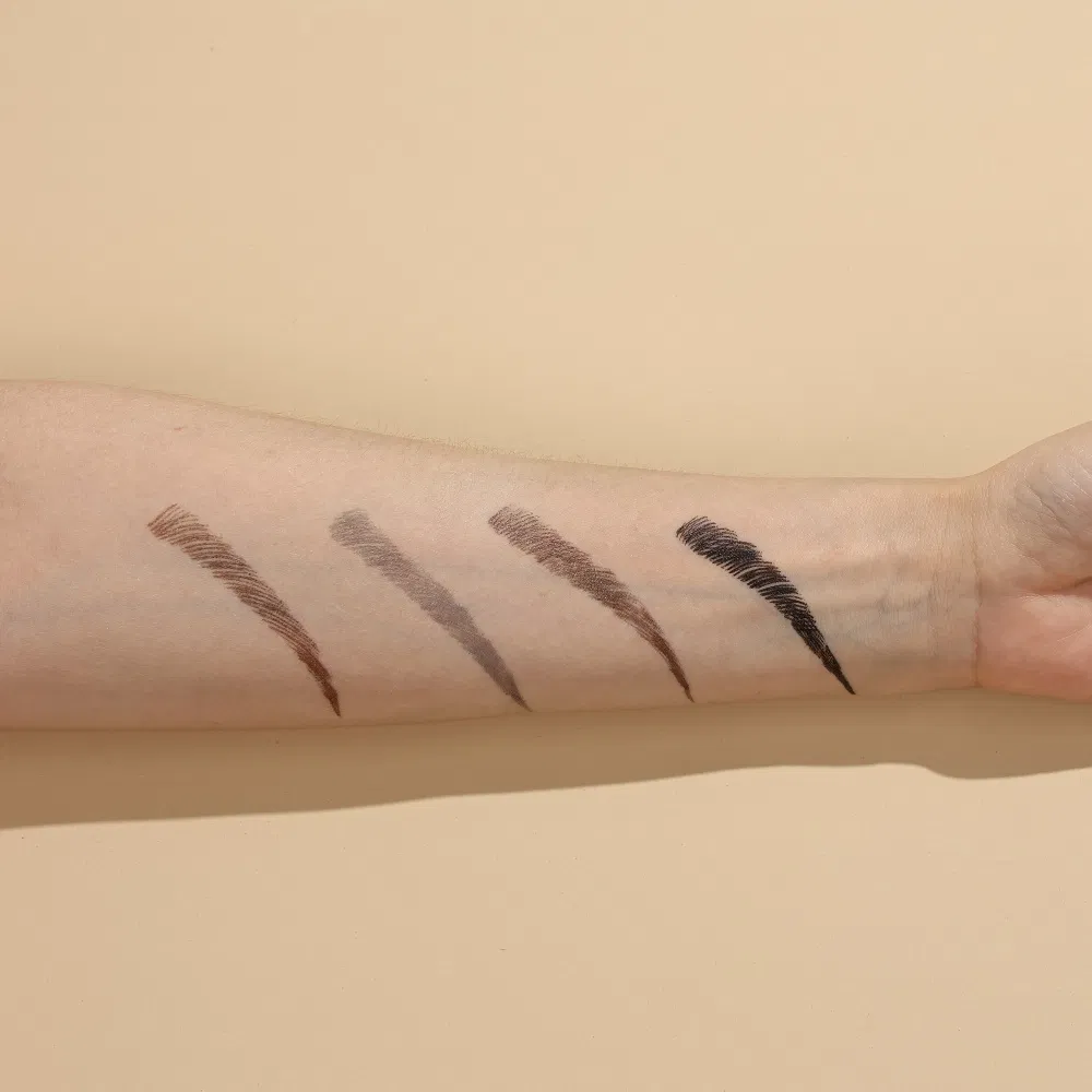 Hot Sale 4 Forked Liquid Eyeliner Wholesale Ultra-Fine Waterproof Long Lasting Wild Dark Brown Eyebrow Pencil Set