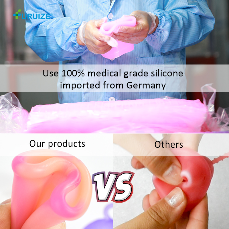 Hot Sale Medical Silicone Menstrual Cup Menstrual Cup Sterilizer Have 3 Sizes Lunette Menstrual Cup