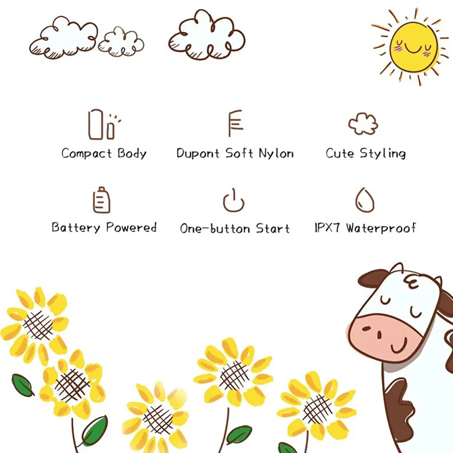 Ipx7 Waterproof Cheap Prices Vibrating Cute Kids Children Battery Sonic Electronic Toothbrush