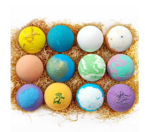 Organic Colorful Fizzy Coconut Oil Bath Bombs Set Colorful Bubble Fizzies Bath Bombs Gift Set