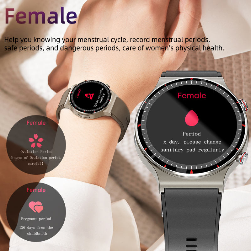 Medical Level Smart Watch Telehealth PPG ECG Smartwatch Connected Healthcare Heartbeat Monitoring