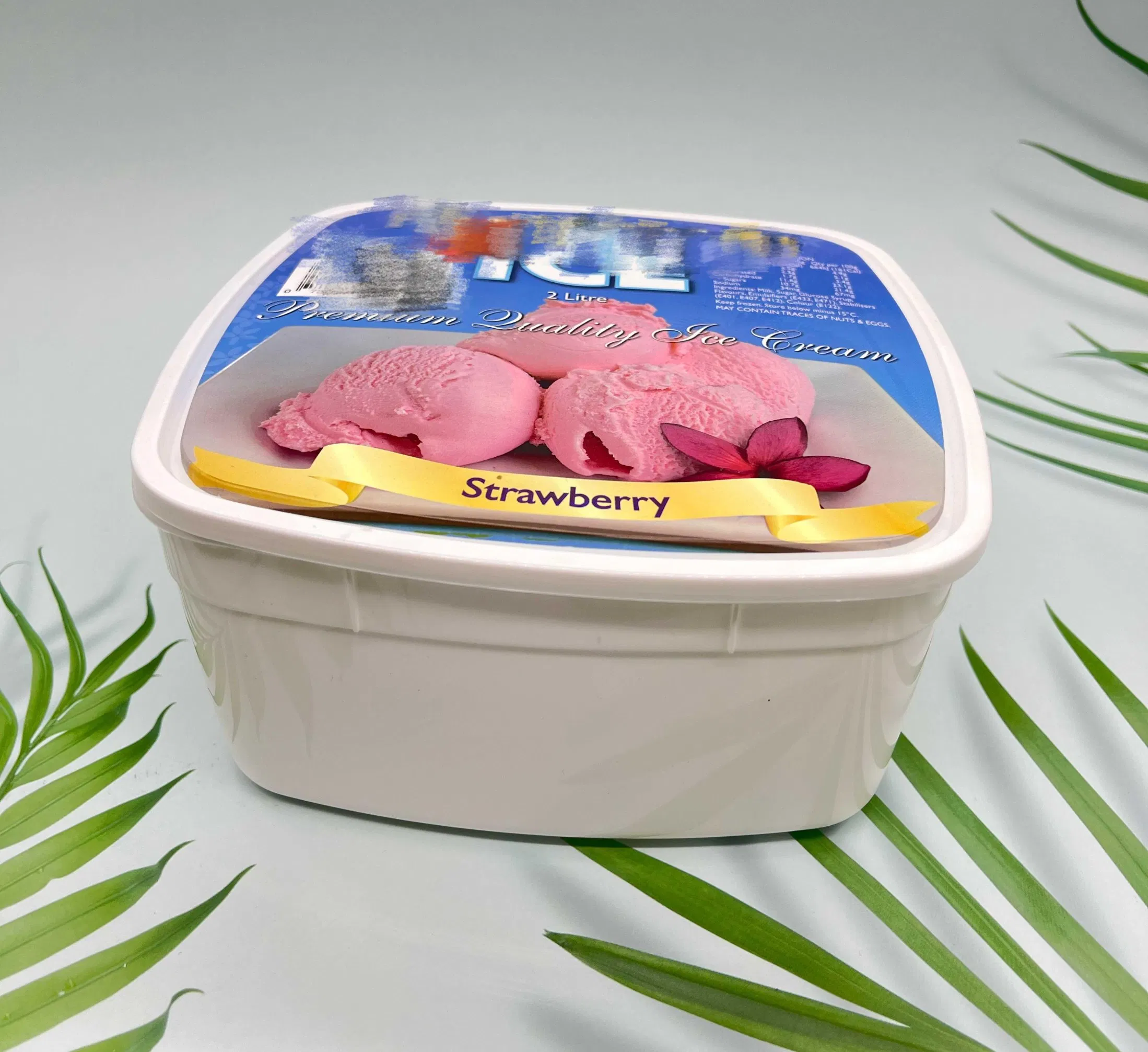Eco Friendly Biodegradable PE Coating Disposable Frozen Yogurt Plastic Paper Icecream Cup Bowl with Plastic Paper Lid