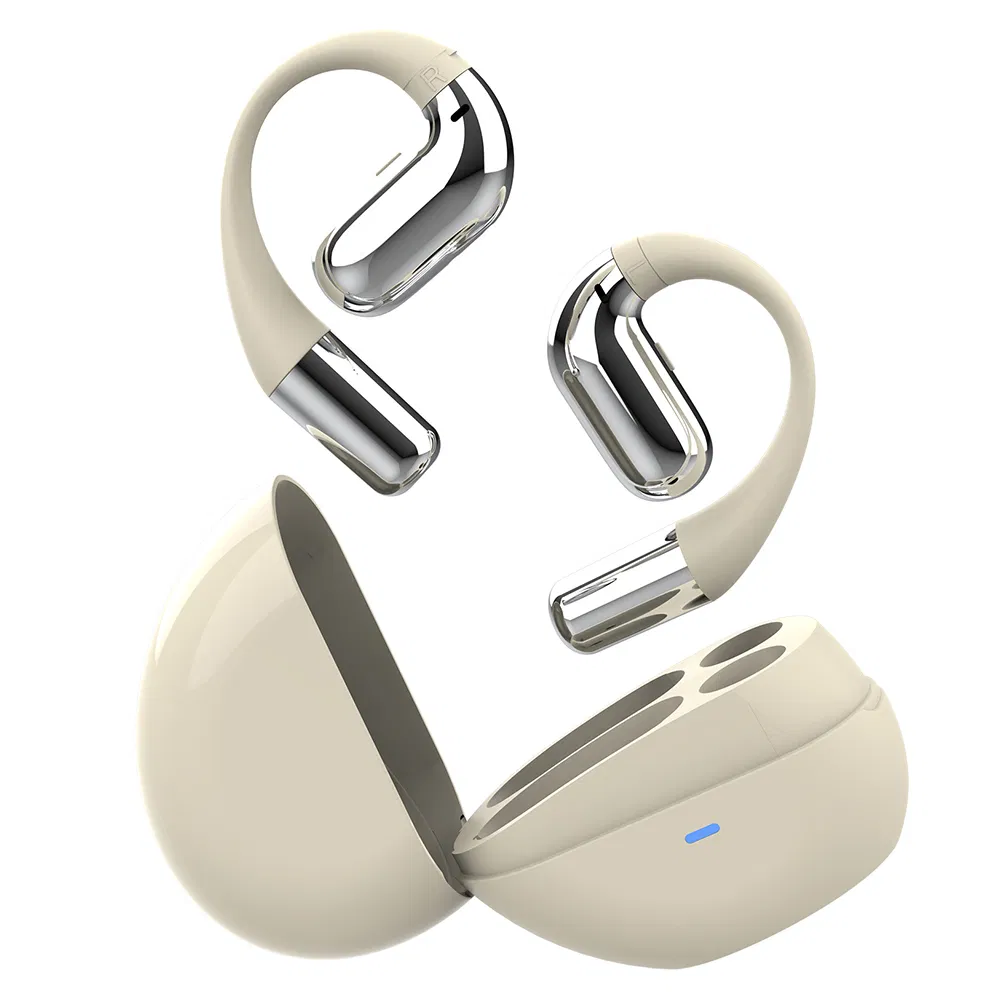 Беспроводные наушники Beige F15 Open Ear, бежевые