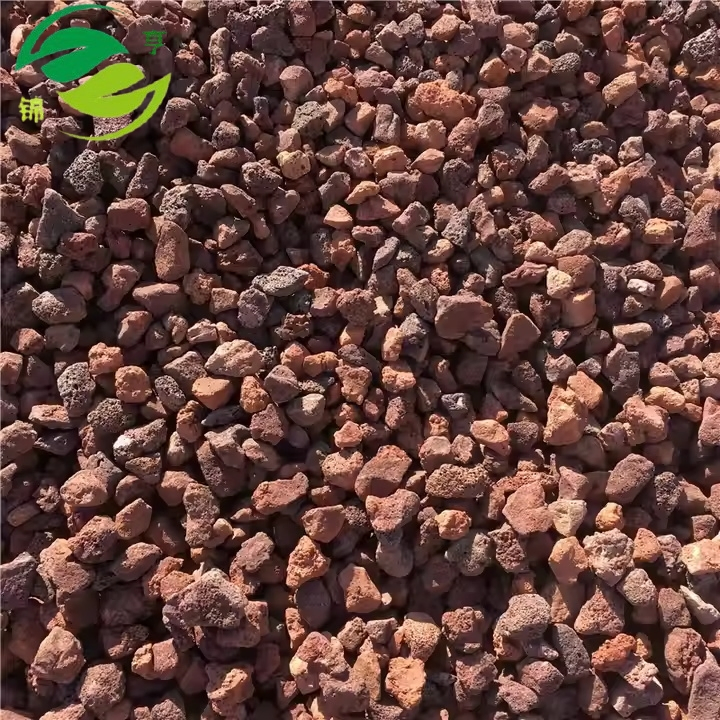 Aquarium Stones Decor Lava Rock Black Red Natural Volcanic Stone for Aquarium Fish Tank Landscaping