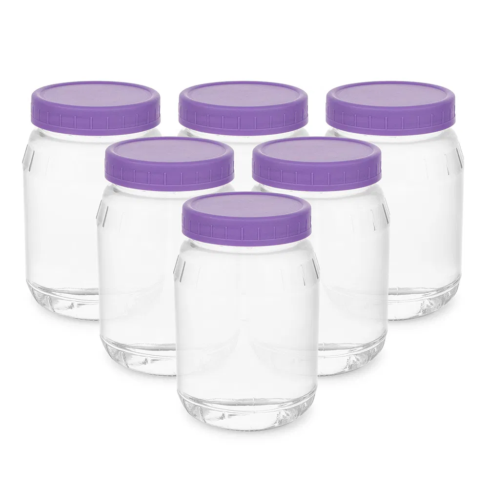 Стеклянная банка для сыпучих продуктов, 1000 мл