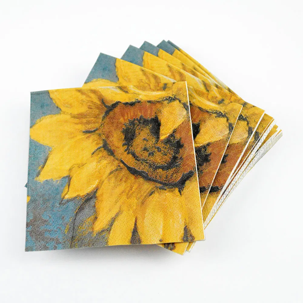 Colorful Decoration Factory Eco-Friendly Disposable Linen-Like Lunch Napkins Soft and Absorbent Luncheon Napkins White Tissue Airlaid Paper Napkins