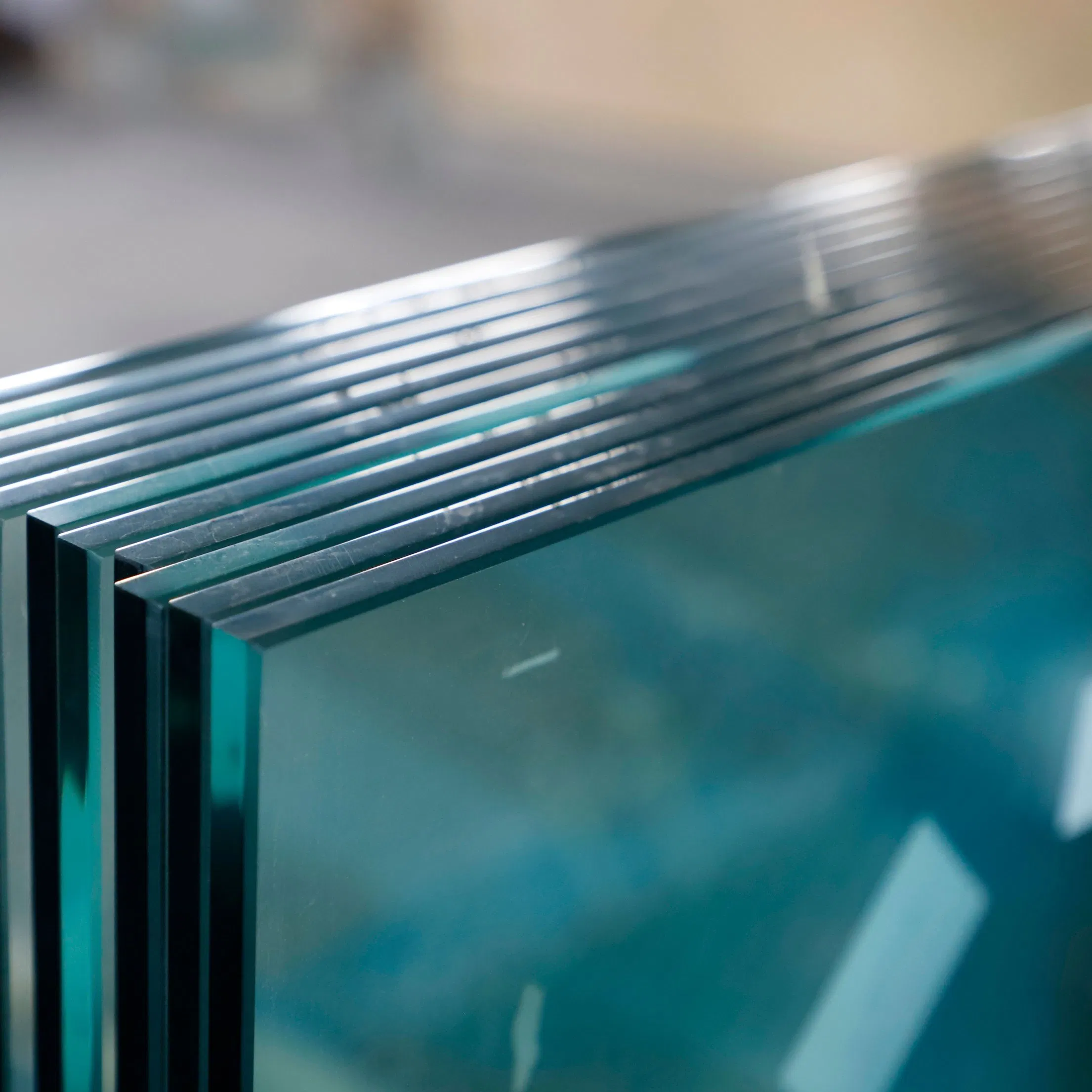 5, 6mm Tempered Laminated Glass/Low E/Reflective/Patterned/Acid Etched Glass with Csi