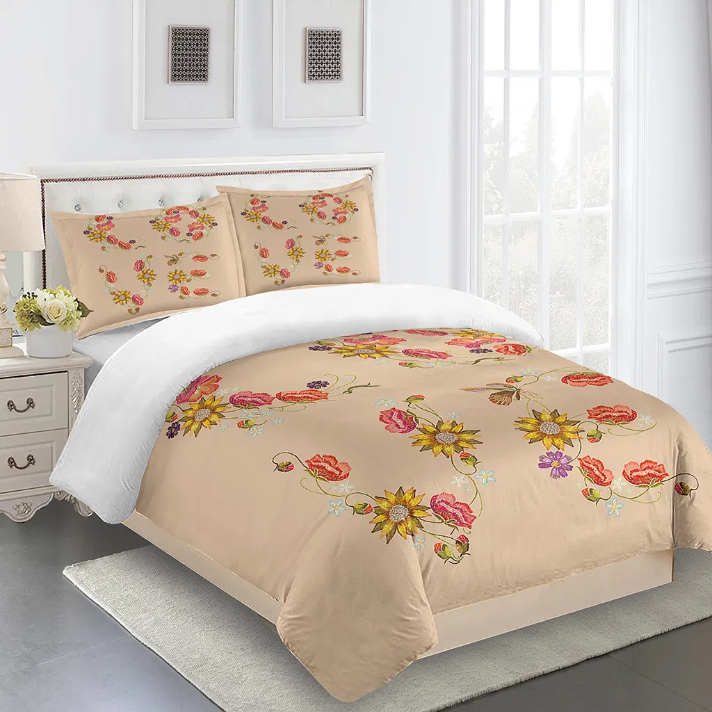Durable and Soft Bedding Sets with Custom Designs, Microfiber Complete Bedding Set for All Season