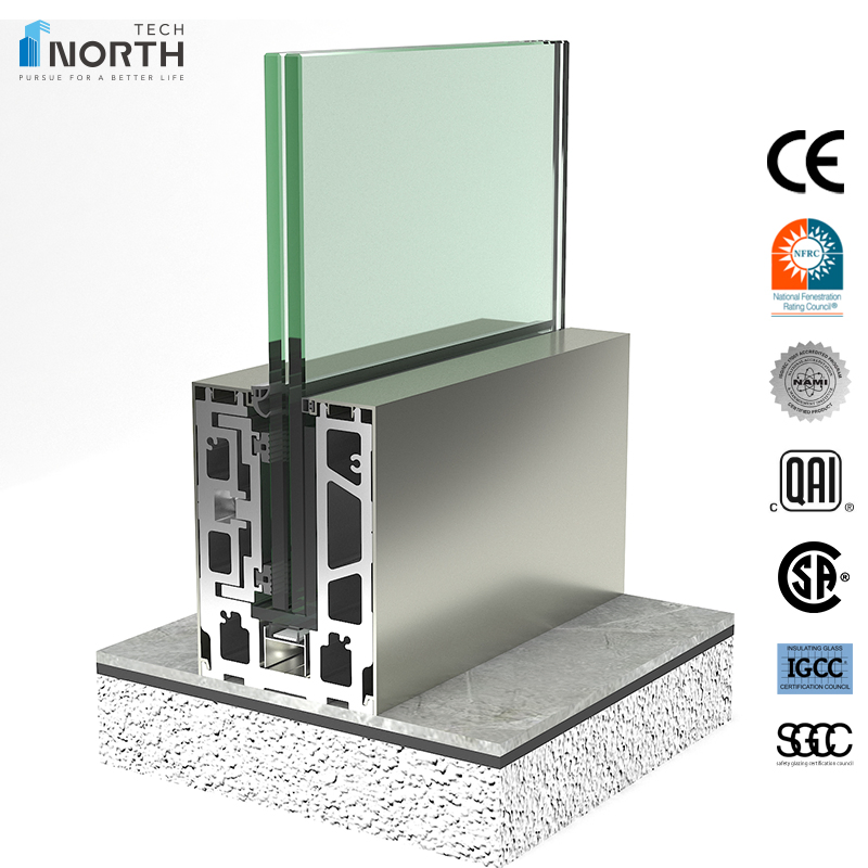 Tempered Laminated Glass Aluminum Stainless Steel Glass Railing Supplier