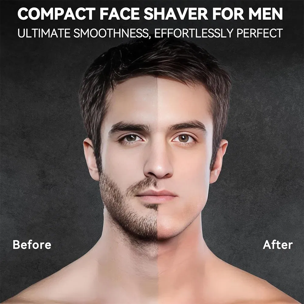 Electric Rechargeable Foil Shavers with 3 Blade Heads Ipx7 Waterproof