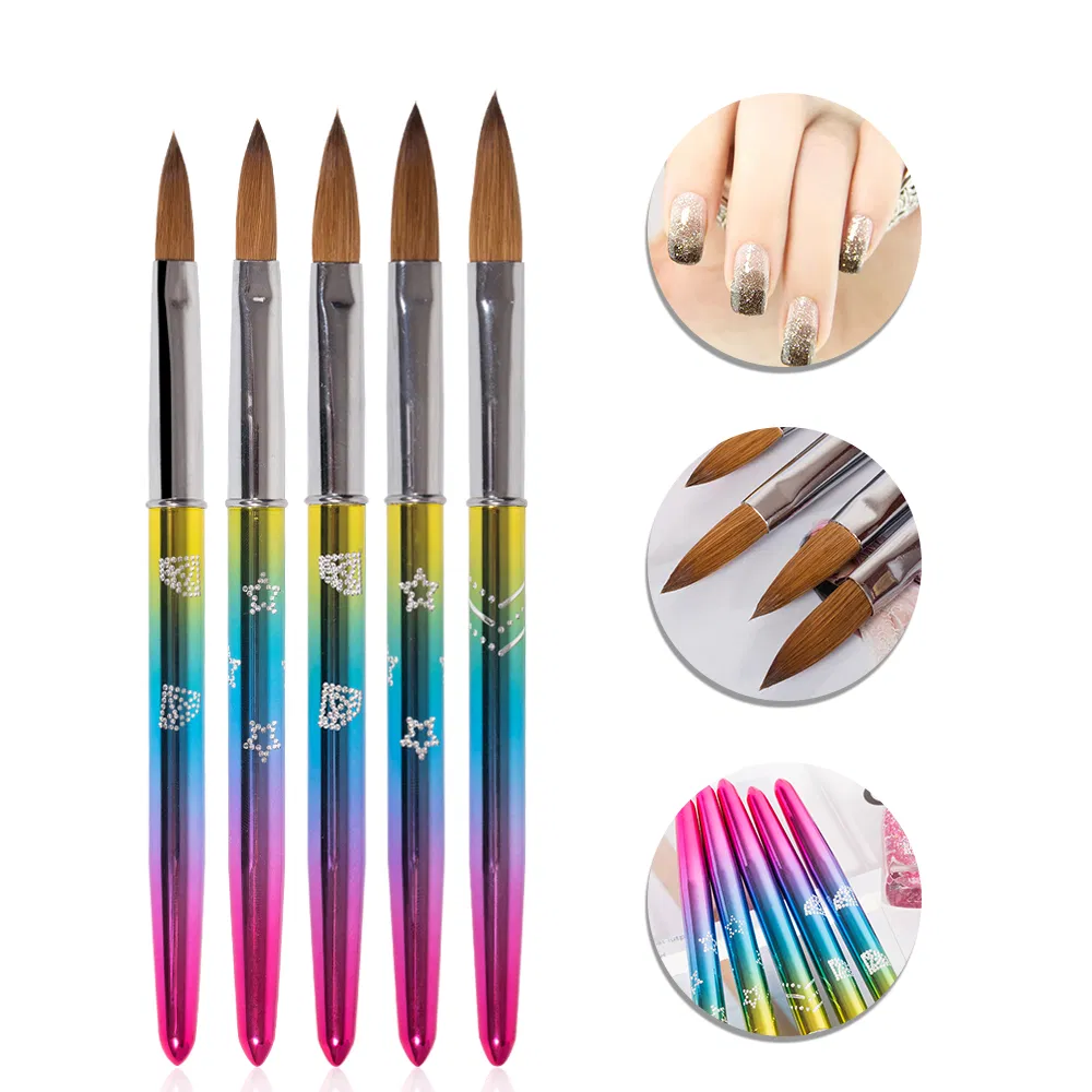 Guyo Rainbow Diamonds #2 Kolinsky Acrylic Nail Brush