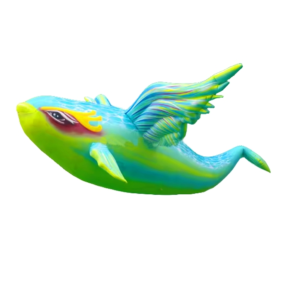 Vibrant Inflatable LED Fish Decor for Event Stages