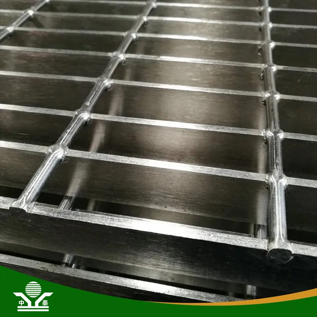 Zhongtai Sliver Color 1" X 5/16" China Carbon Steel Serrated Grate Suppliers Hdsgw30-02 Mesh Grating Used for Walkway