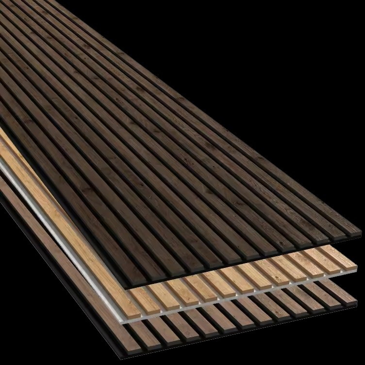 Factory Akupanel Wall Ceiling Wood MDF Slat Grille Sound Proofing Acoustic Panel