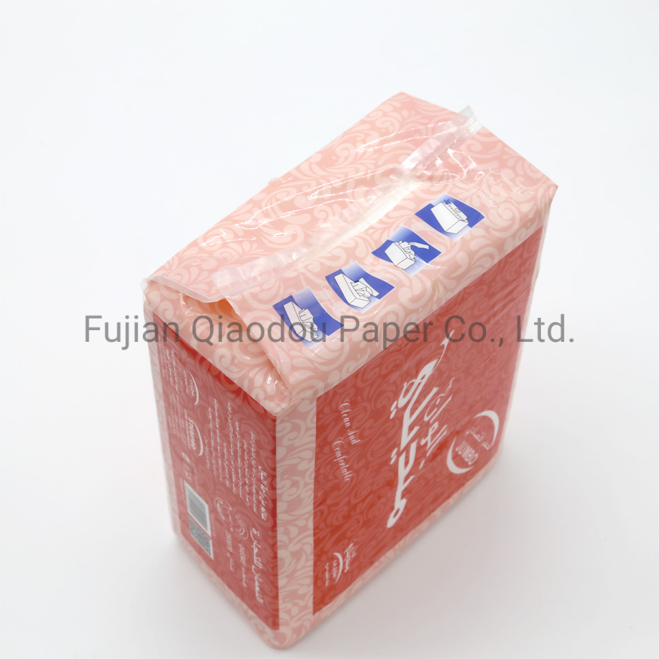 Eco-Friendly Embossed Logo Quality Mixed Wood Pulp Hand Towel Tissue Paper