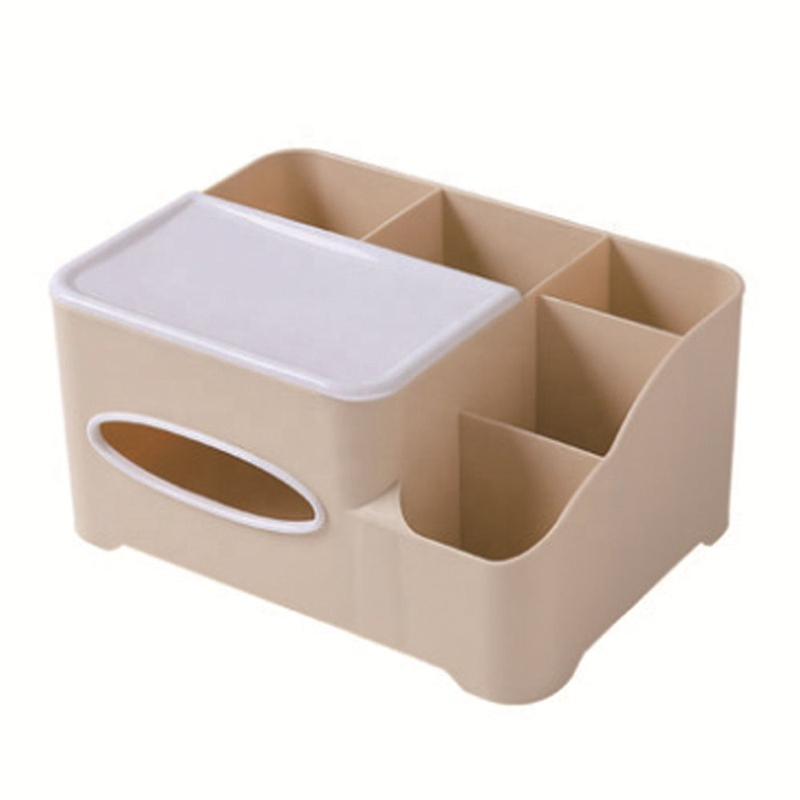 Factory Top Sale Nordic Style Household Gadget Remote Control Storage Box Tissue Box with Bamboo Lid