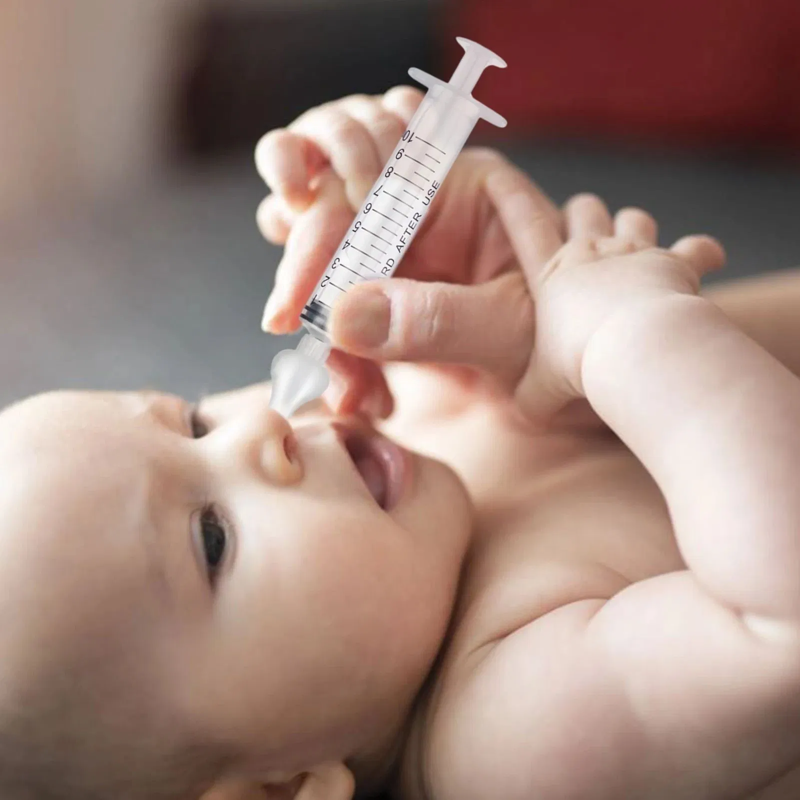Silicone Baby Nasal Irrigator Syringe Nose Cleaner Reusable Baby Nasal Aspirator