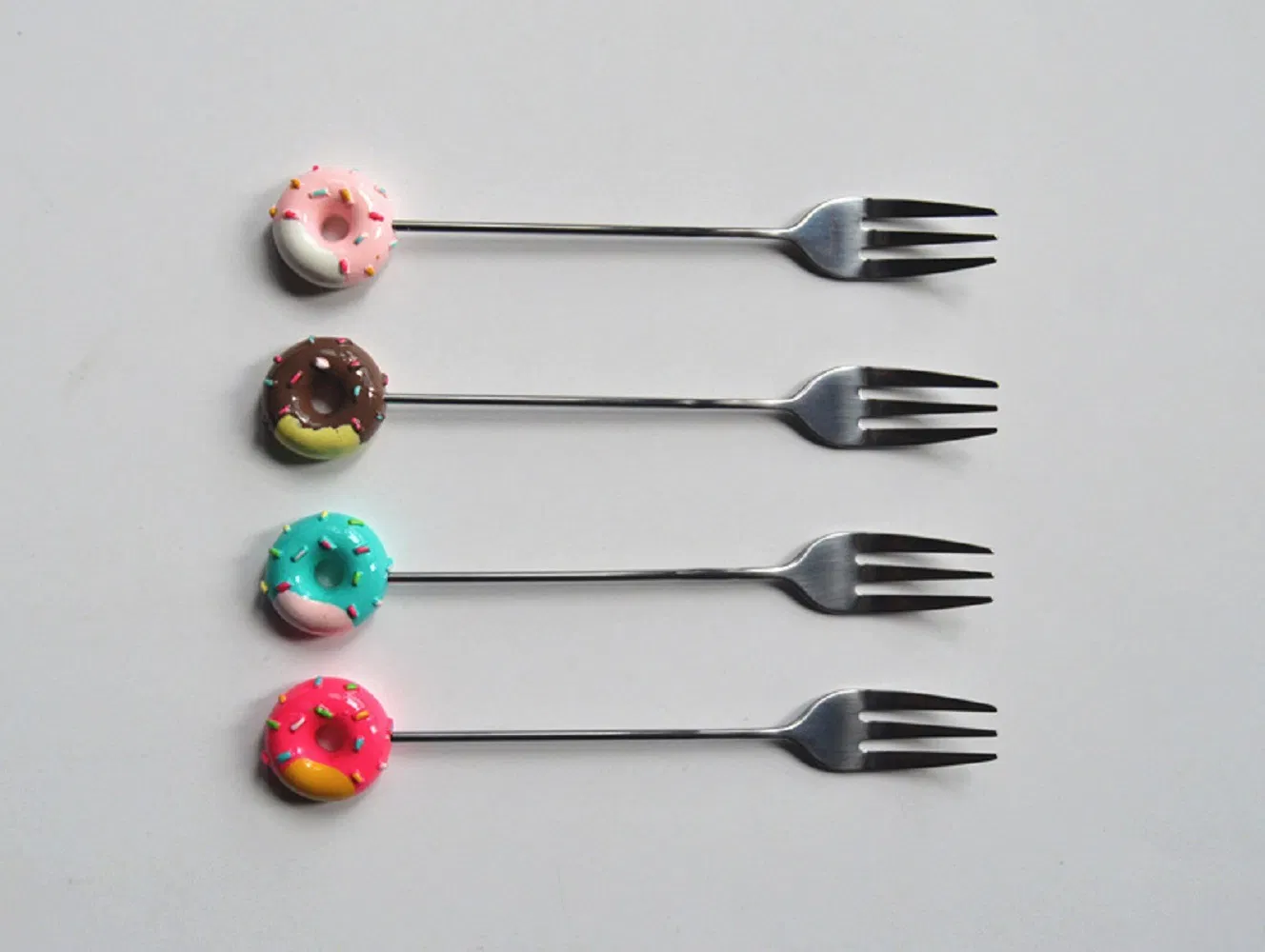 4 Pieces Multifunctional Kitchen Tools Set Stainless Steel Little Teaspoons Cute Bl18207