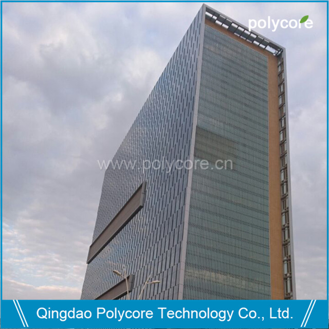 Transparent PC Honeycomb Core in Building Glass to Save Energy