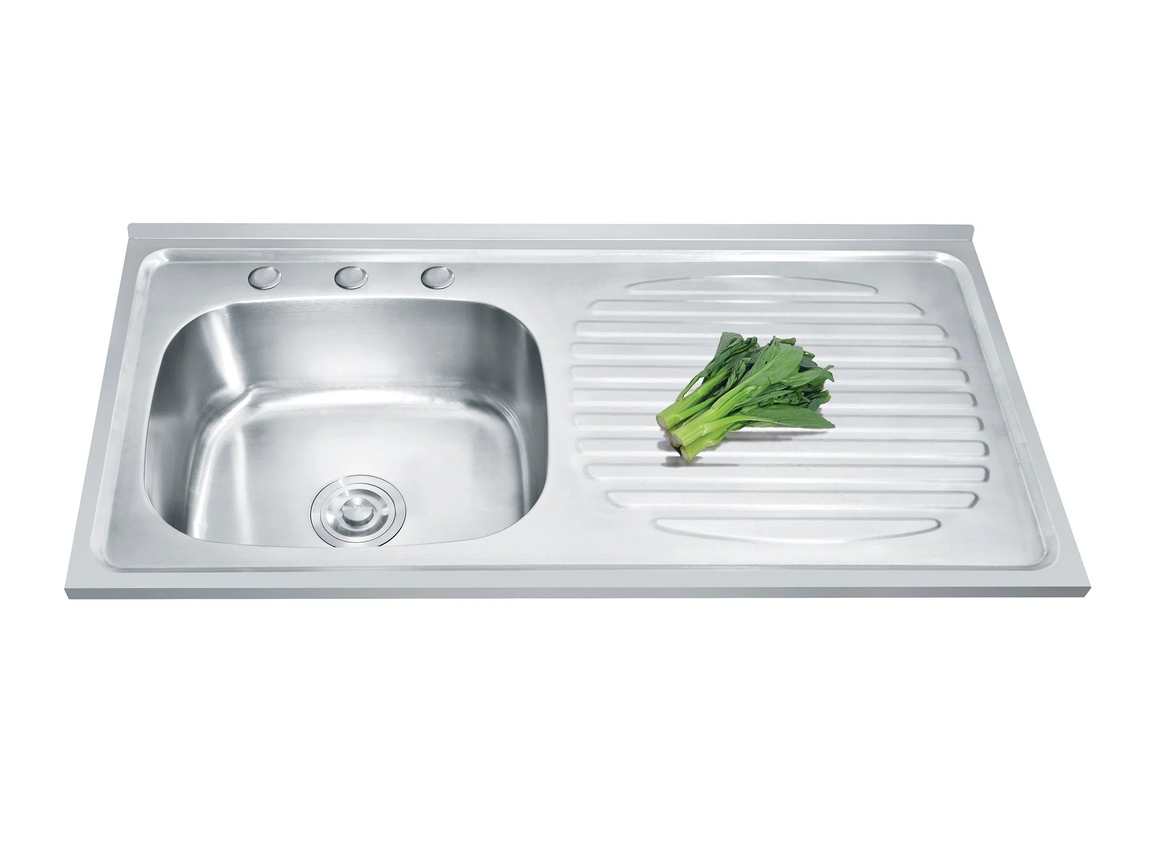 Factory Hot Sale Stainless Steel Kitchen Sink with Drainboard Durable Water Sink Washer