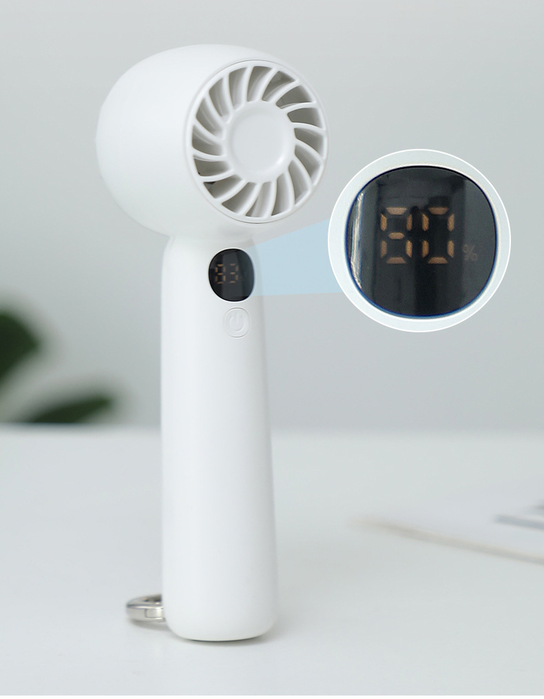 High-Speed Handheld Turbo Fan New Foldable Plastic Desktop Small Fan for Household Use