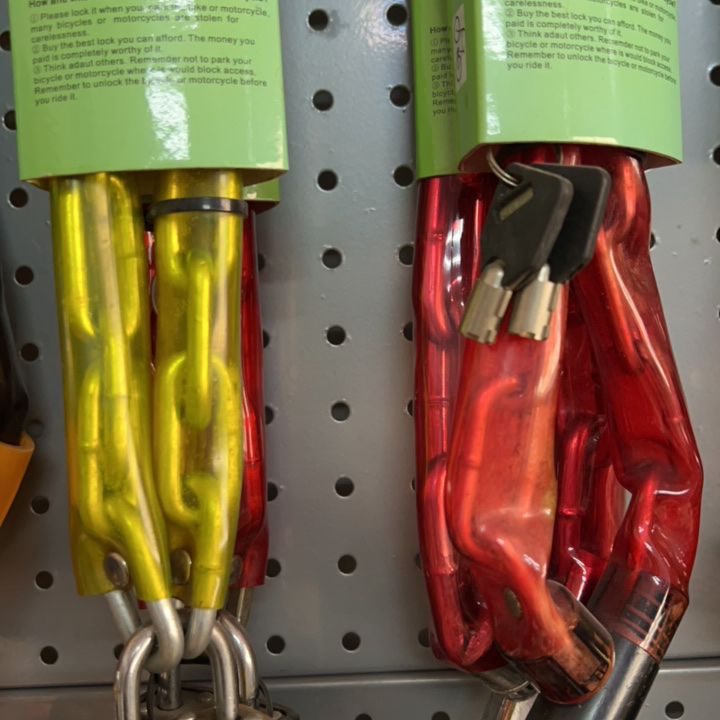 Long Chain Lock Bike Lock